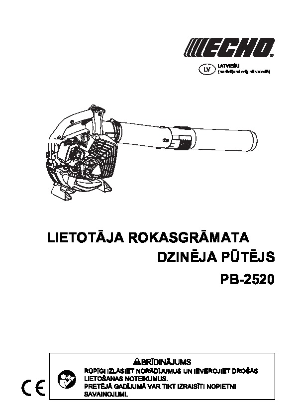 PB-2520 operating manual LV